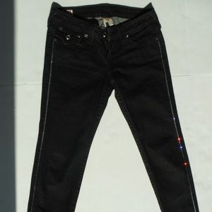 True Religion Rhinestone Skinny Jeans Size 28